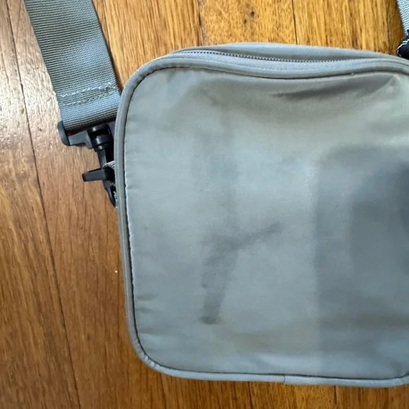 Gray and Brown Men's Crossbody Bag - Picture 3 of 3